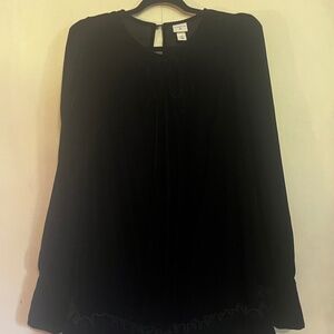 Black velvet dress